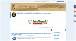 Desktop Screenshot of gdyniabrowning.pzw.org.pl
